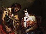 Eugene Delacroix Cleopatra and the Peasant painting